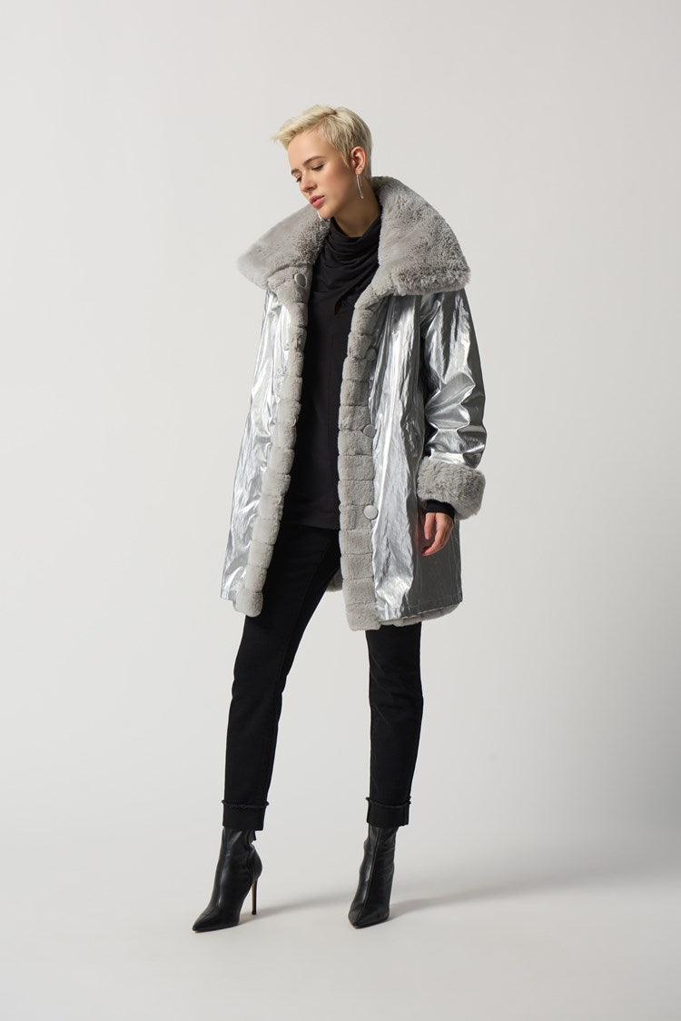 Faux Fur Reversible Puffer Coat – Annie McGuire Interiors