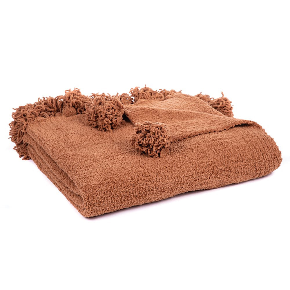 Paddington Terracotta Chenille Throw